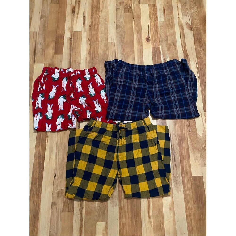 Old Navy Woolrich Bundle Of 3 Drawstring Pull On Lounge Pants PlaidYeti XL